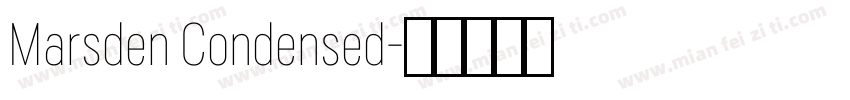 Marsden Condensed字体转换